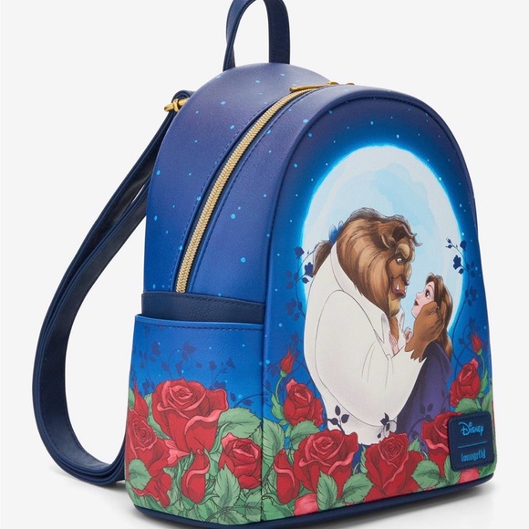 New Loungefly Disney Beauty and the Beast Moonlight Gaze Backpack. - Picture 2 of 4